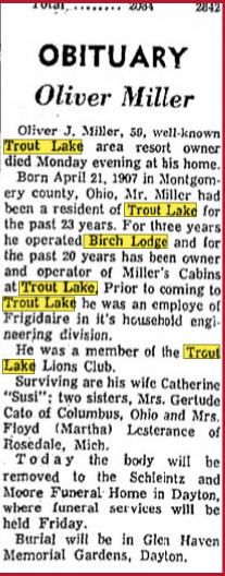 Birch Lodge (Birch Lodge Motel) - 1966 Death Notice On Former Operator (newer photo)